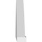 Ekena Millwork Peaked Cap Smooth Architectural Grade PVC Pediment, 34"W x 9-1/2"H x 2"P (Pitch 6/12) PEDPS034X095PKC00 - alternate 4